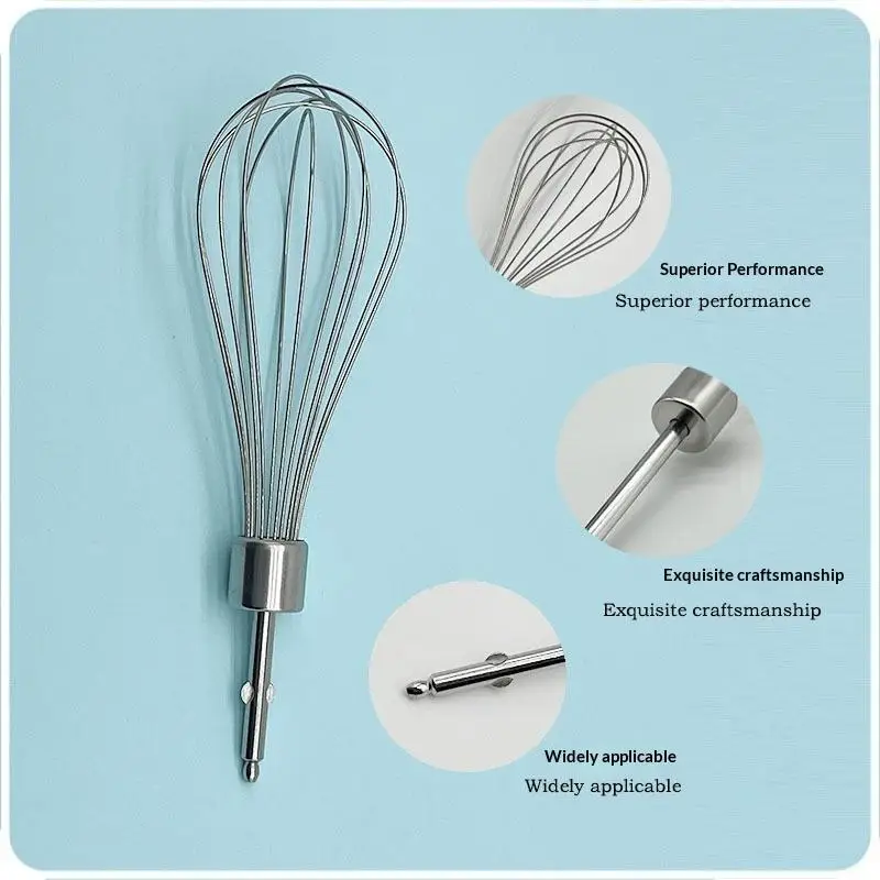 Ergonomic Design Stainless Steel Egg Beater 12 Wire Manual Egg Frother for Long Time Baking Dessert Use
