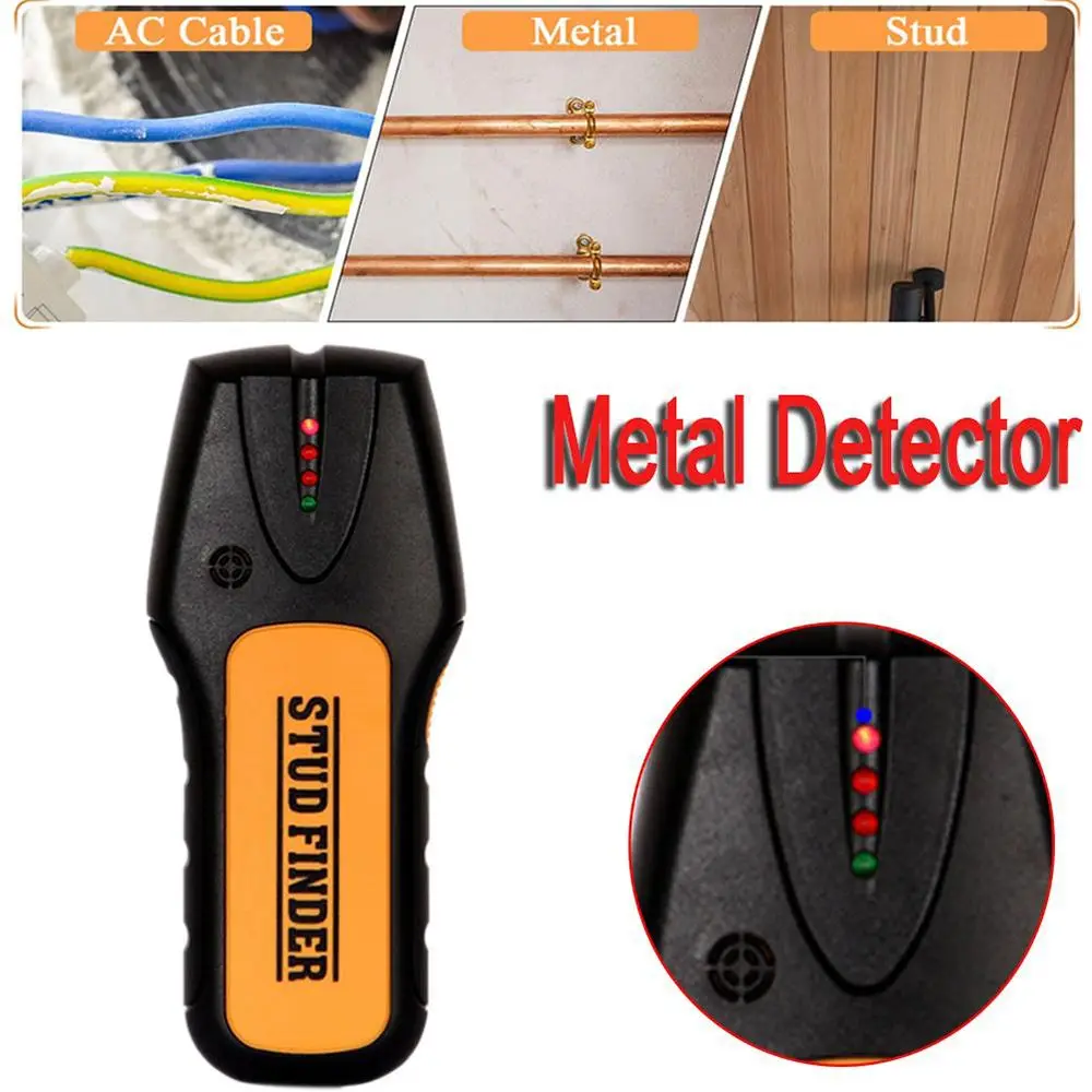 AC Voltage Live Wire Detect Wood Studs Find Metal Smart Sensor Wall Scanner Finder Metal Detector
