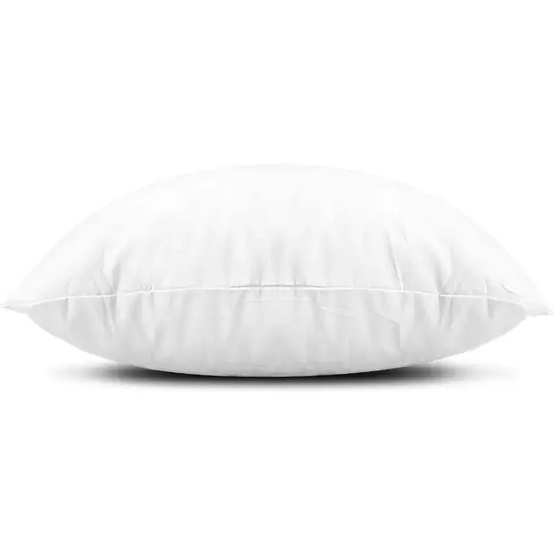 Throw Pillow Inserts, Set of 4 Lightweight Down Alternative Polyester Pillow, Couch Cushion, Sham Stuffer(White, 18x18)