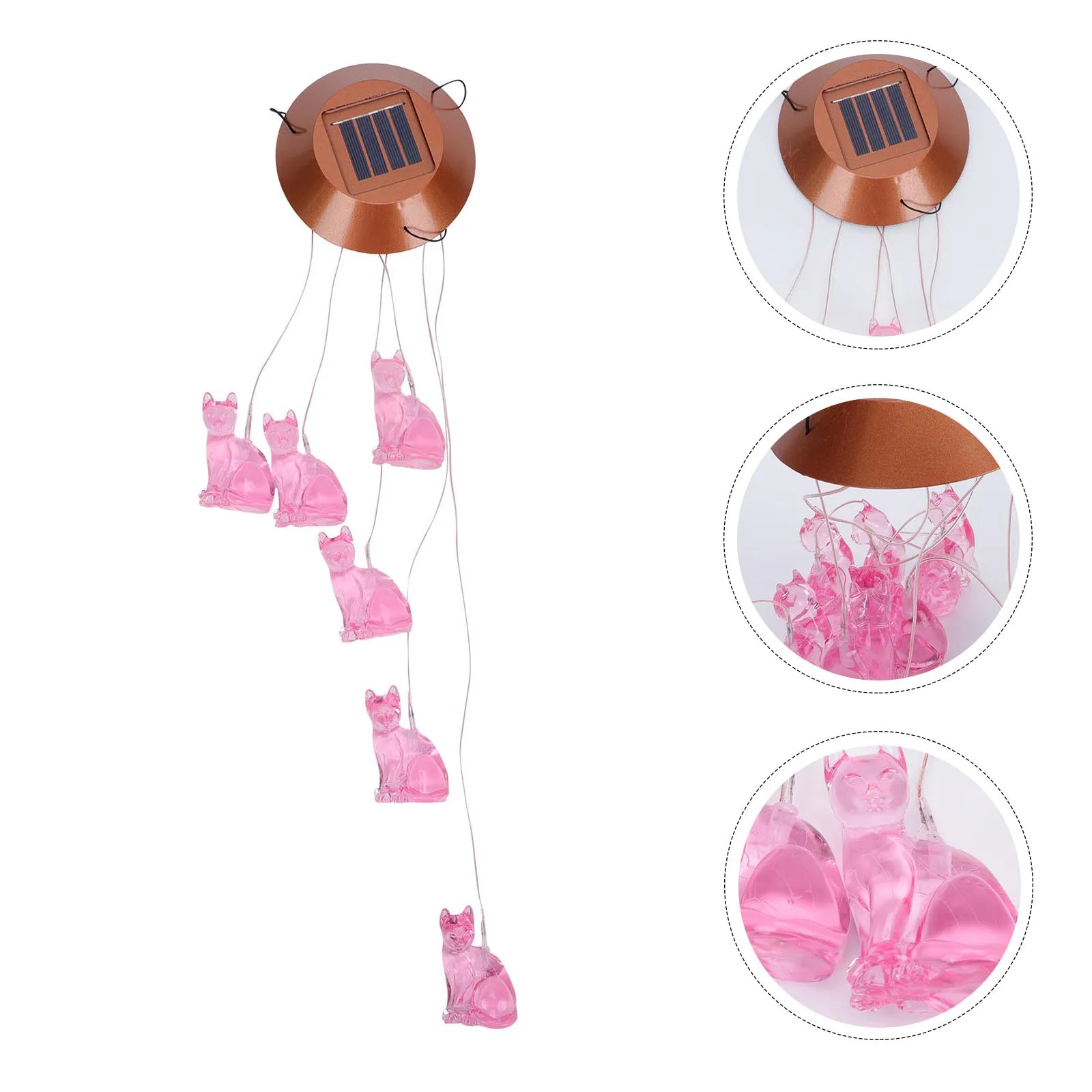 

Wind Chimes Pink Bell Distinctive Balcony Pendant Light Vintage Door Decor Plastic Home