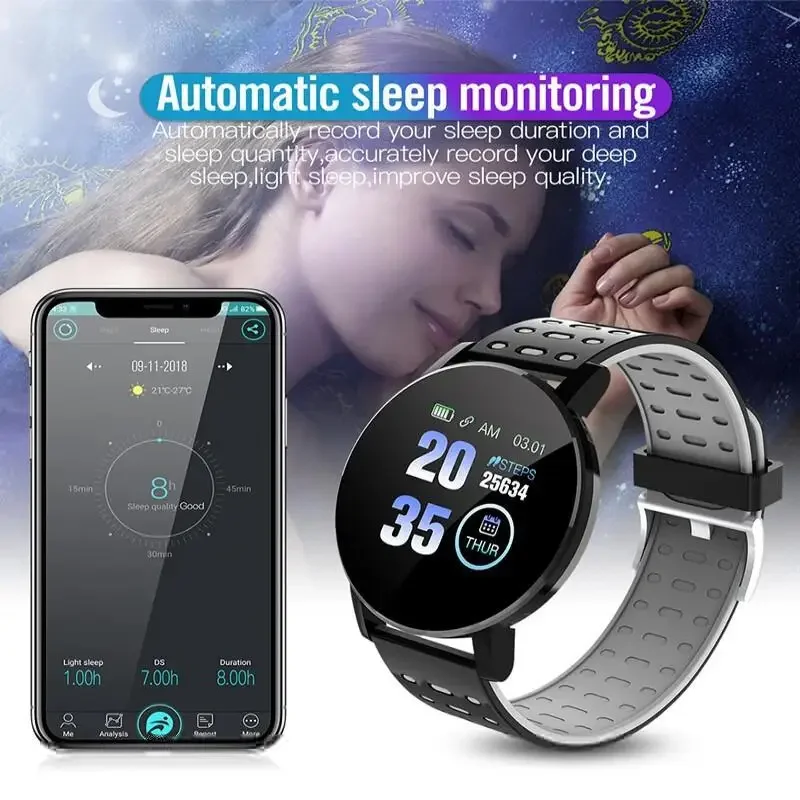 Smart Watch Led Digital Clock Waterproof Smartwatch 1.44