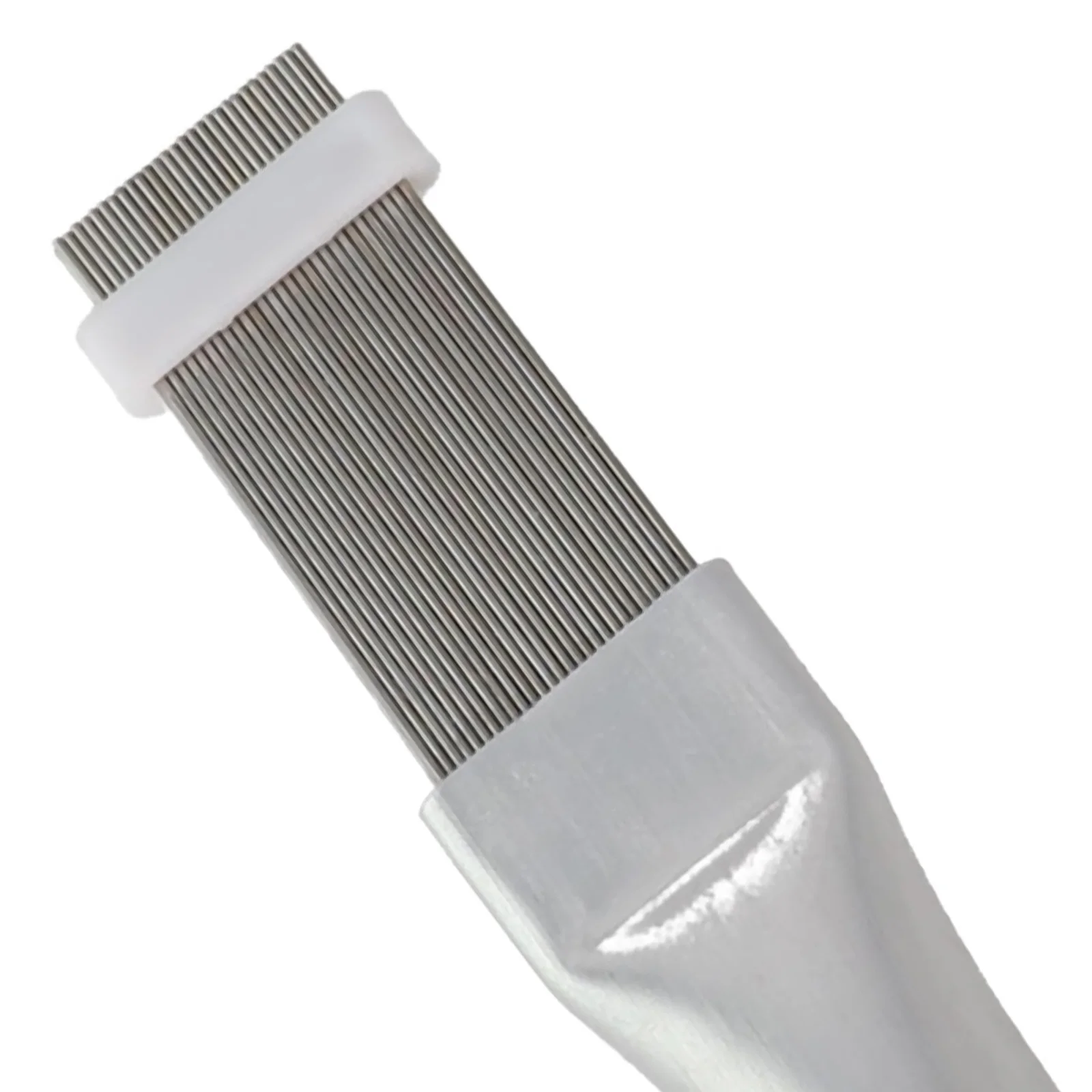 Pettine per tablet ad ala in metallo Viaggio ad ala in acciaio inossidabile Robusto manico in alluminio Blocchi di plastica per unità di climatizzazione