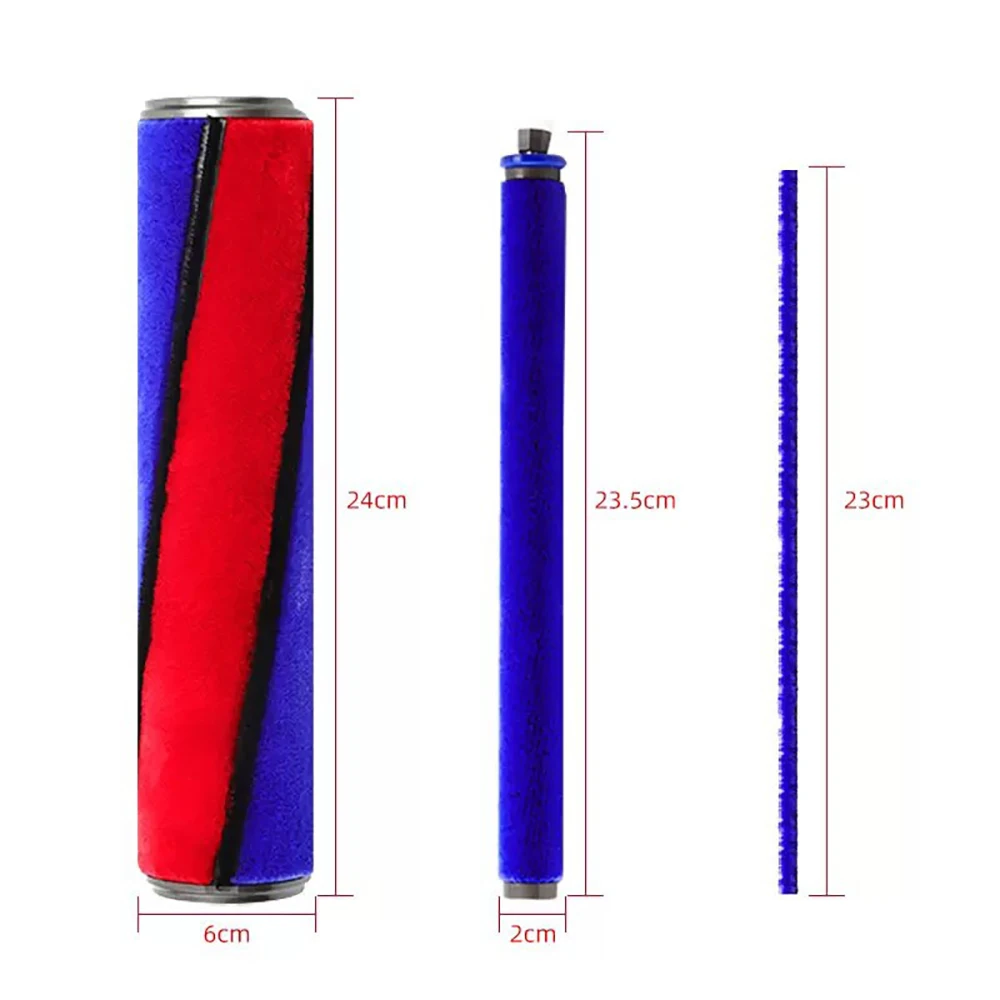Original Soft Roller Brush For Dyson V6 V7 V8 V10 V11 Vacuum Cleaner Accessories Velvet Floor Brush Roller Core Main Brush Core