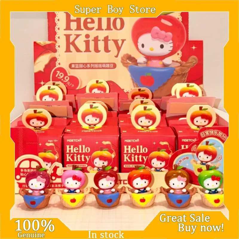 

Genuine New Hello Kitty Fruit Basket Sweetheart Series Blind Box Shake Cute Bean Exquisite And Interesting Toys Trendy Figurines