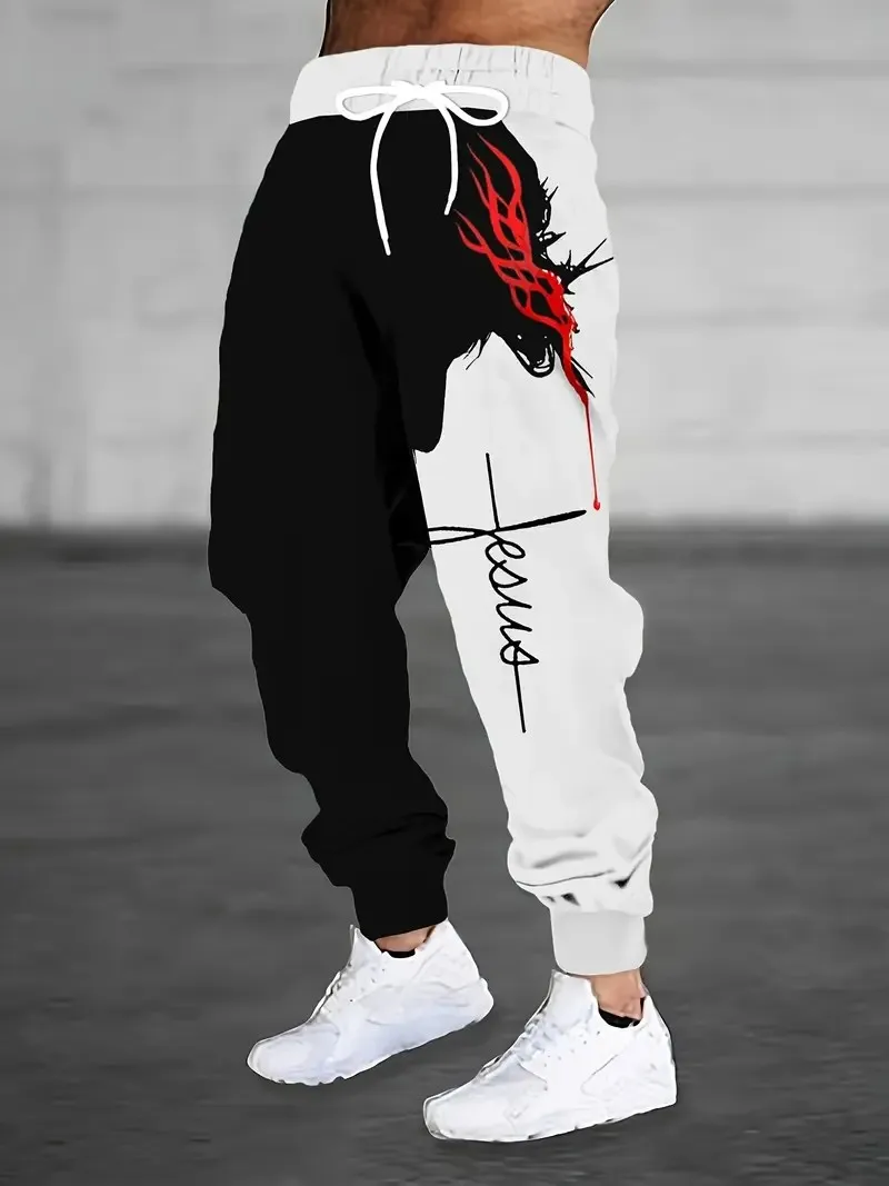 

The new men's trousers for Spring and Autumn 2025 feature street casual fashionable and comfortable 3D pattern printing