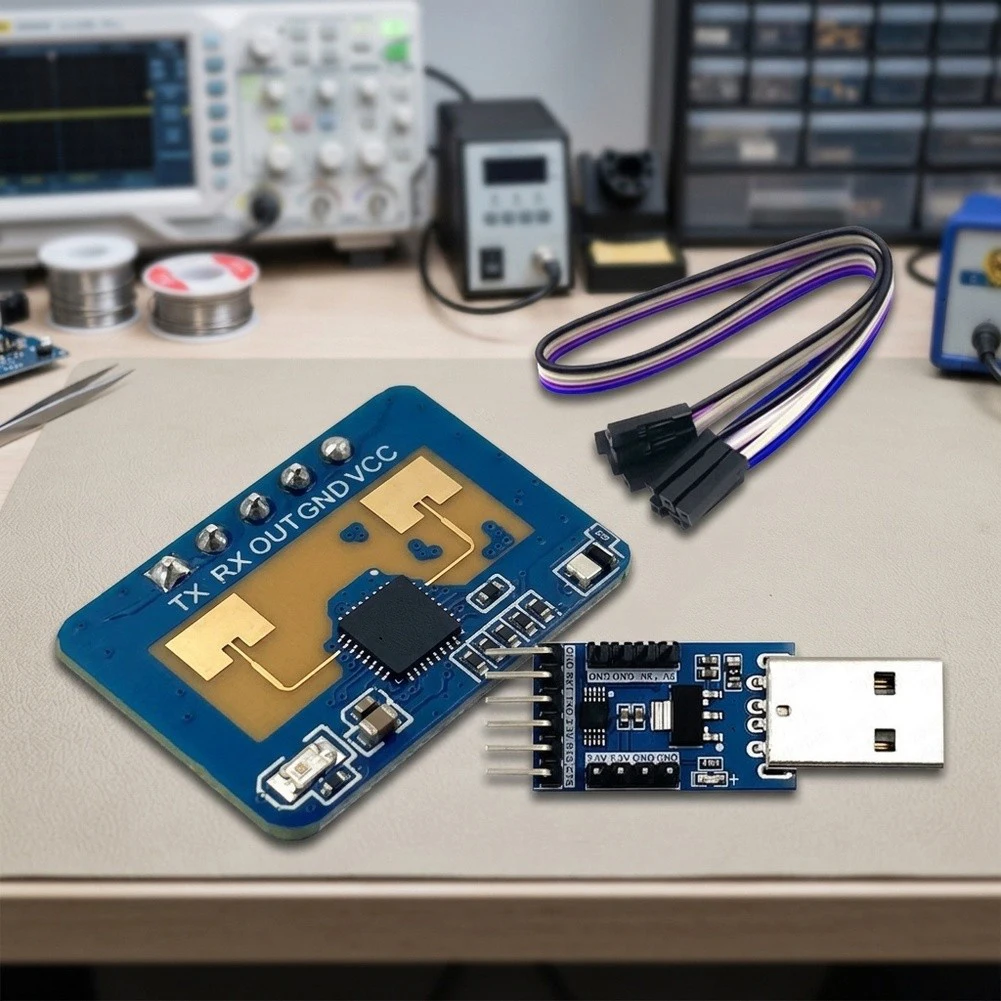 LD2410C Millimeter Wave Sensor for Privacy First Automation Applications No Camera Required Works in Total Darkness