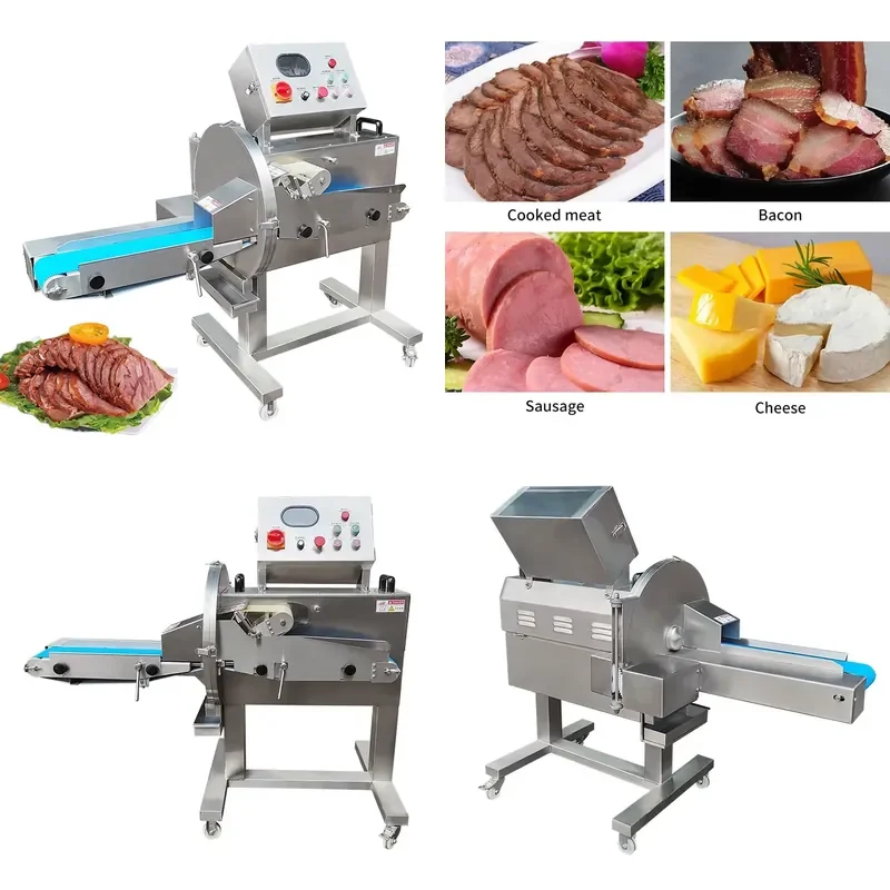 Electric Meat Slicer Automatic Cooked Meat Cutter for Biltong Ham Slicing Machine