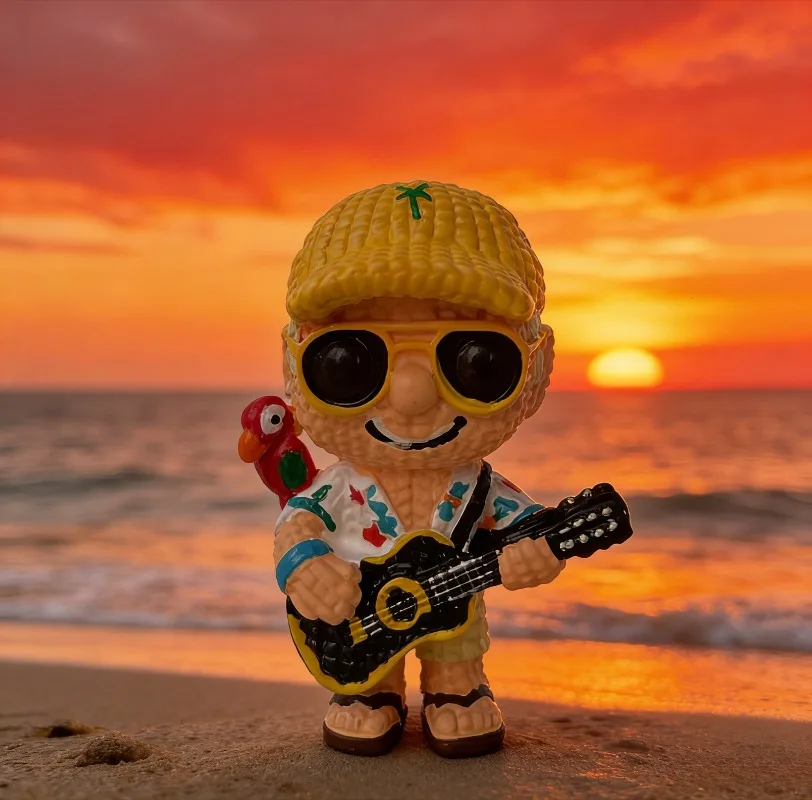 Figura Coleccionable de Jimmy Buffett de Tropical Rock, Margaritaville, Bobblehead