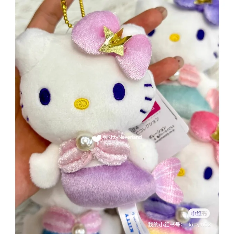 KT Japan's 50th Anniversary Exhibition Limited Sanrio Kitty Mermaid Series Bag Pendant Phone Chain Cartoon Kawaii Birthday Gift