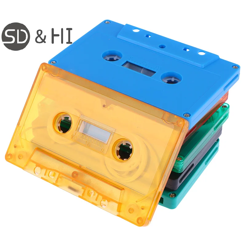 1Pc Color Blank Tape Case Audio Magnetic Audio Recording Cassette Tape Shell Empty Reel To Reel Cassette(no Tape Core)