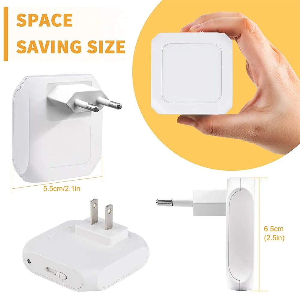 Motion Sensor Night Light LED Wireless Night Lamp US EU UK AU Plug Energy Efficient Dimmable Sensor Stairway Lamp for Bedroom
