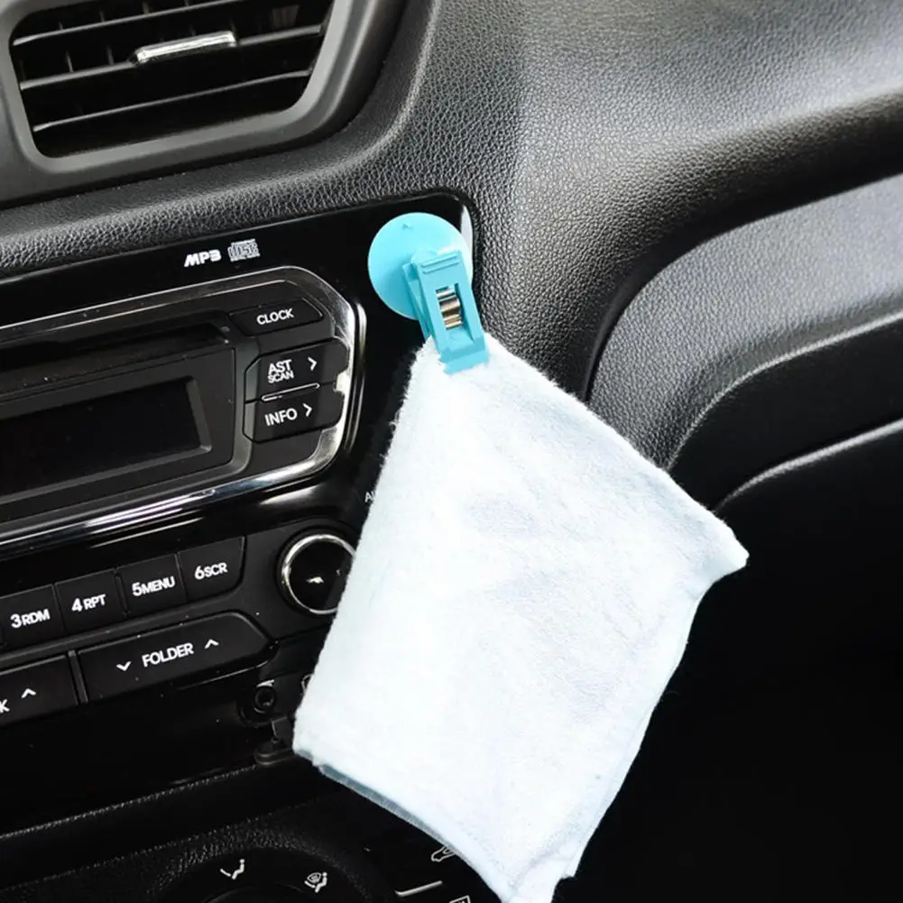 Suction Cup Clip for Shower Curtain 6pcs Shower Curtain Clips with Suction Cups Windproof Splash Guards for Bathroom Car Water
