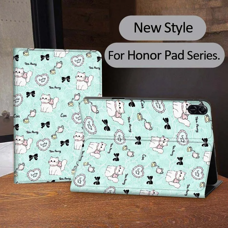 

Animal Fresh Pattern For Honor Tab Tablet MagicPad 3 6 7 X8 V7 V8 8 9 X9 X8a X9a 10 Pro Inch 2020 2021 Tablet Case