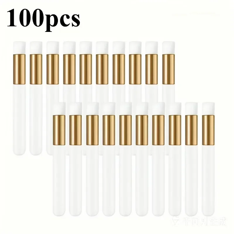 100pcs/12pcs Eyelash Extension Cleansing Brush, Nose Hair & Blackhead Cleansing Micro, Eyebrow & Eyelash Cleansing Foam Brush