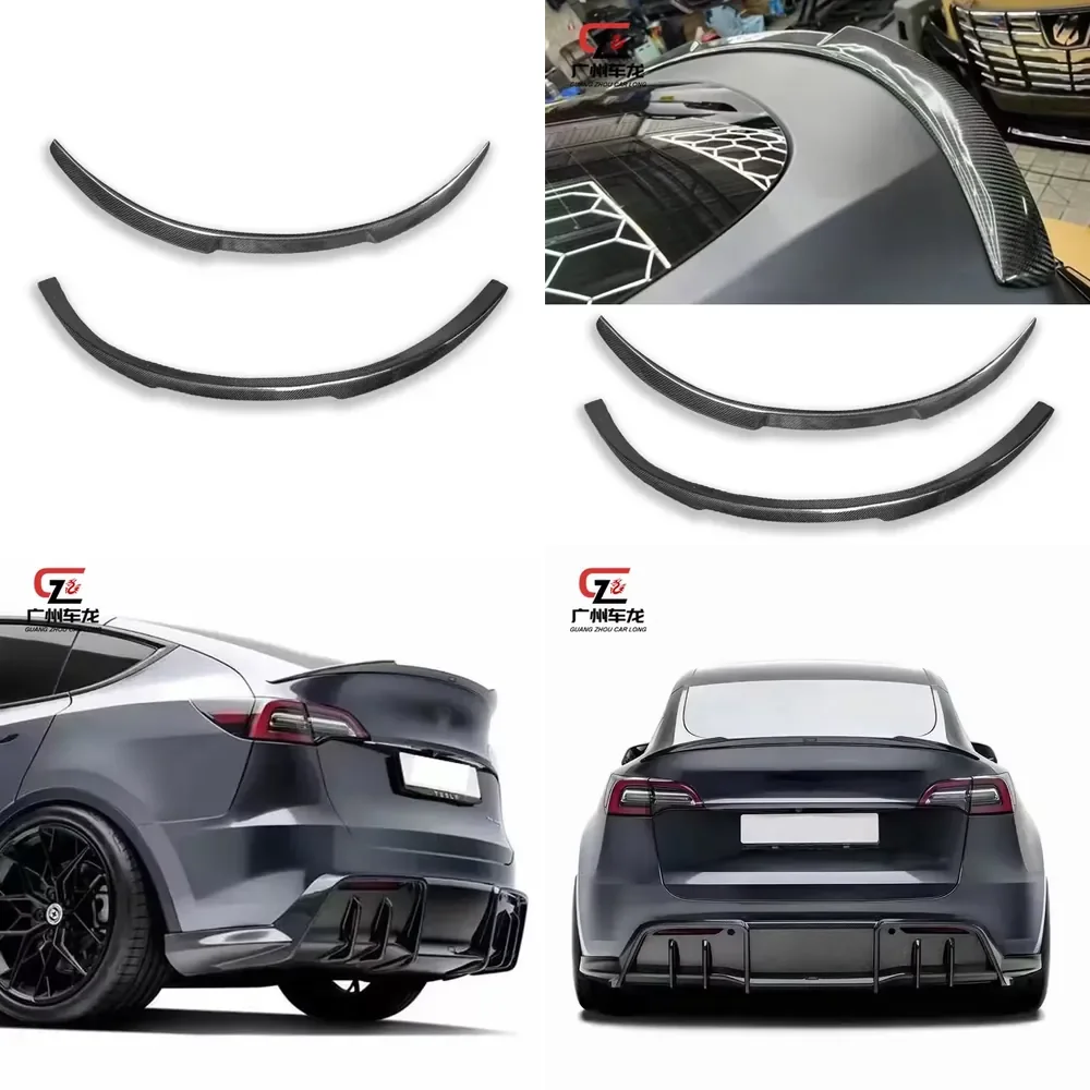 For Model Y Carbon Fiber Rear Spoiler Tail New Product Tail Wing