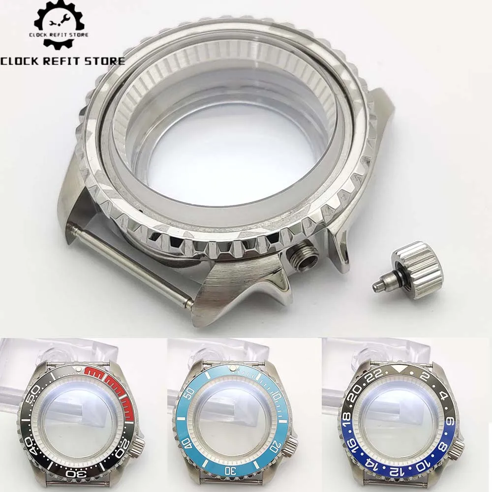Skx007 Diving 42mm Nh35 Case Sapphire Glass For NH35 NH36 Movement 5Bar Waterproof Ceramic Bezel Transparent Case Back
