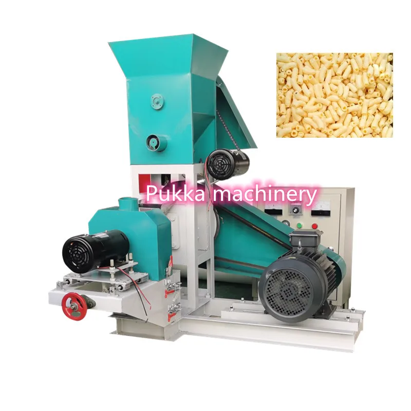 Small corn screw puff extruder/puffed wheat flour food making machine/rice popper soybean powder extruding machine