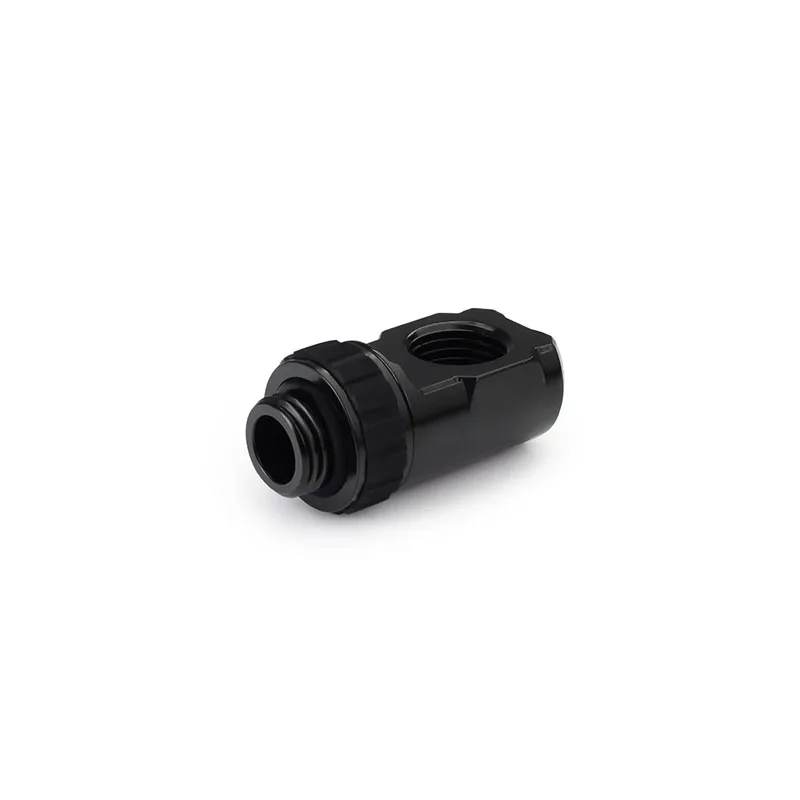 Alphacool Apex Grip Adapter 90° OT/IT G1/4 Rotatable Fittings For Modern Custom Water Cooling System,BlackSilver