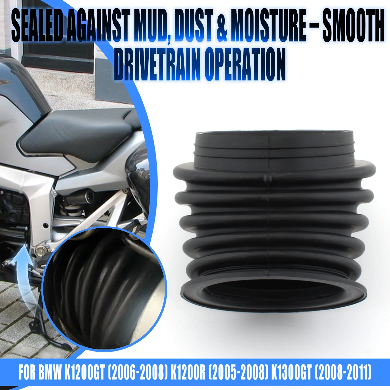 Motorcycle Driveshaft Rubber Dust Boot Sleeve Protective Cover For K1200GT/R/R Sport/S/K1300GT/R/S K1200R Sport K1200S K1300R