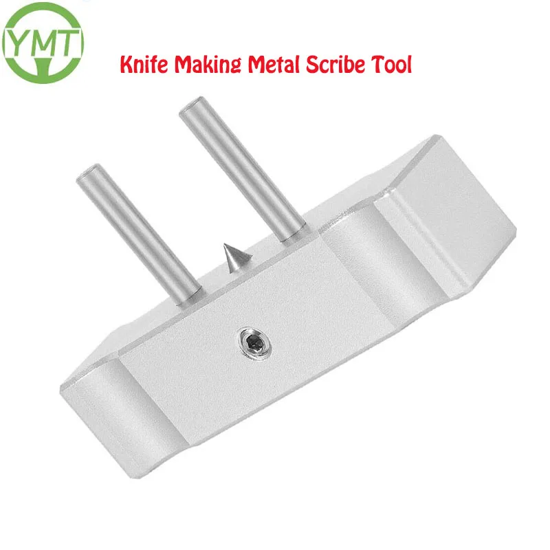 

YMT Knife Making Metal Scribe Tool Precision Gauge Scriber Center Finder Line Measuring Marking Aluminum Self-Centering Scribe