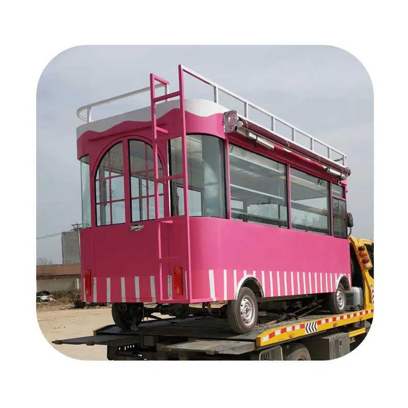 شاحنة طعام تجارية متنقلة جديدة لعام 2025، متجر جانبي للشارع، شاي الحليب، الآيس كريم، عربة القهوة، عربة الوجبات الخفيفة