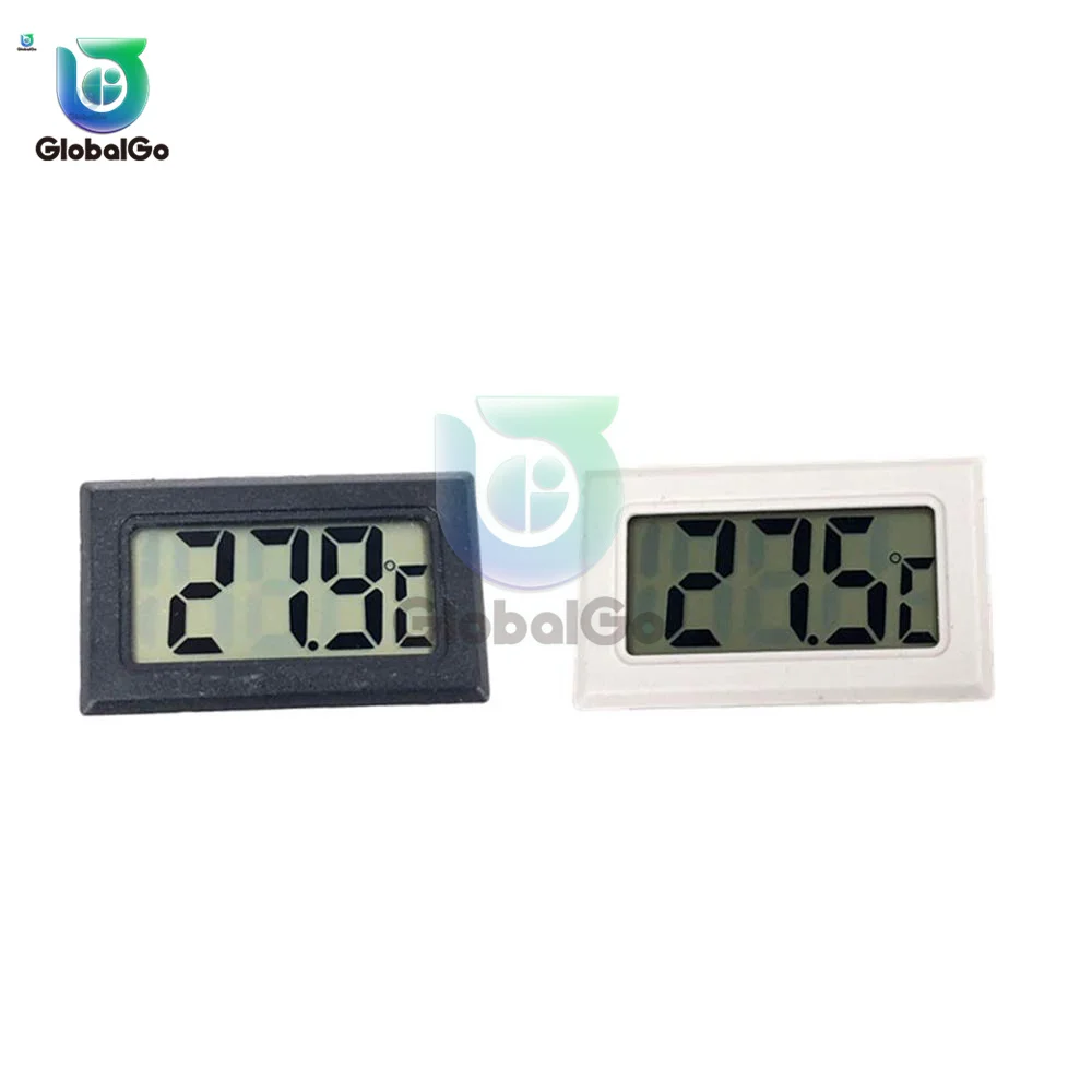 Digital Indoor Thermometer Meter  Embedded Thermometer Rectangular Thermometer Aquarium Temperature Humidity Meter