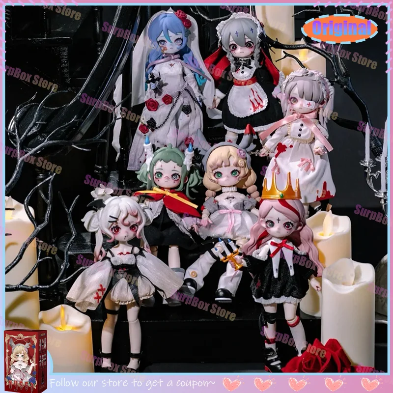 

Оригинальная серия Nyssa Bizarre Nightmare BJD слепая коробка в готическом стиле совместная модель аниме периферийные тайные коробки детский кавайный подарок