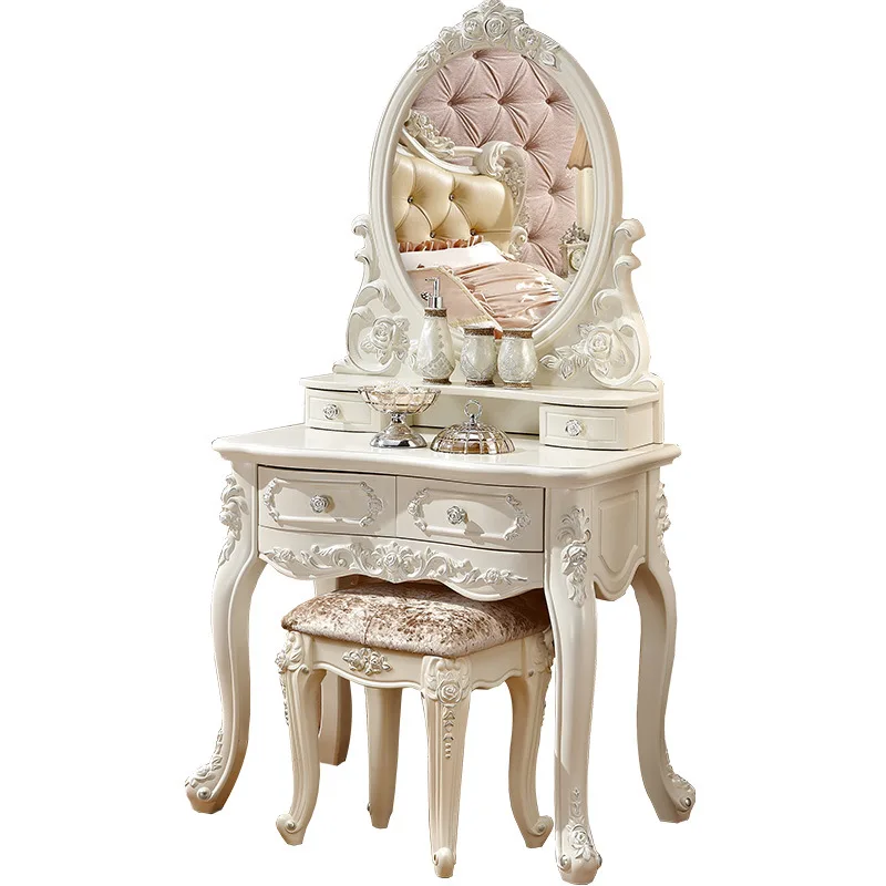 Commode chambre princesse petit appartement mini Internet célébrité commode moderne simple studio armoire de maquillage