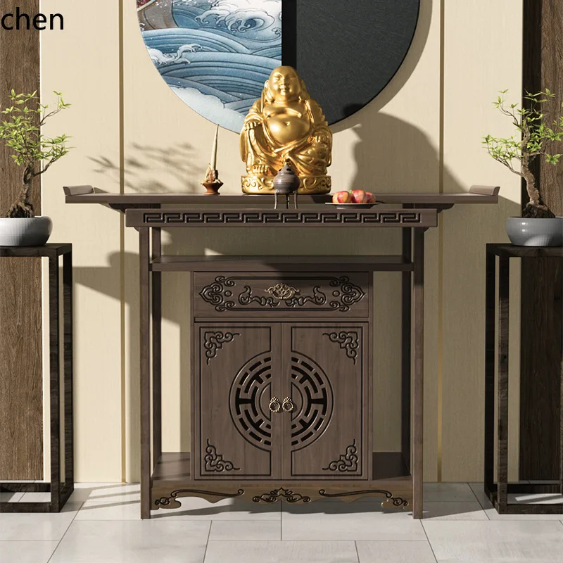CZ Altar Buddha Table Incense Case Bodhisattva Guanyin Table God of Wealth Buddha Table Altar