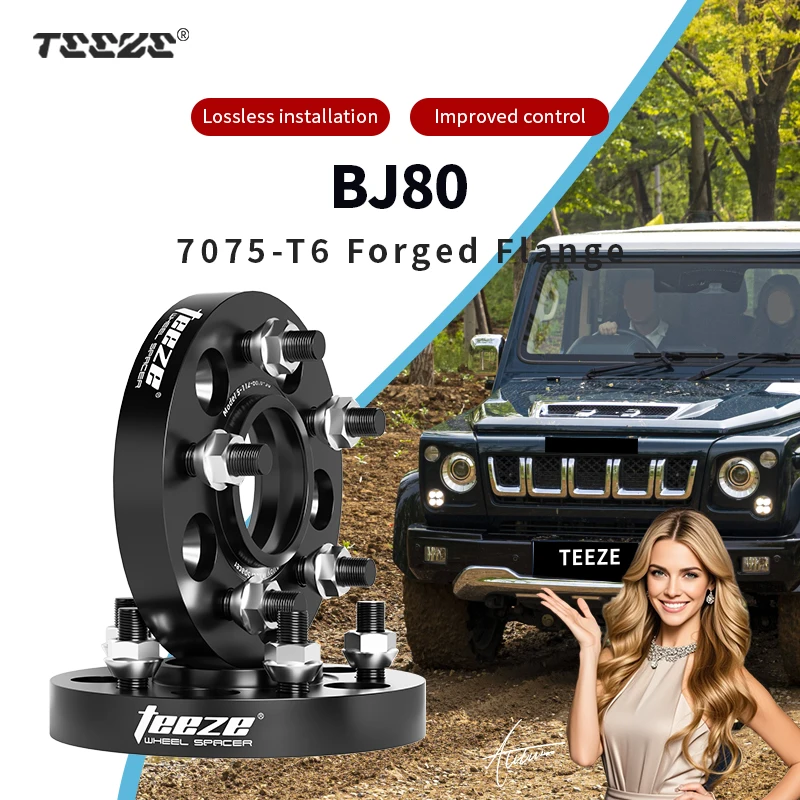 

Teeze 2/4шт 6х139,7 100. 1 1/2 "–20 UNF Hub Centric Black Кованая проставка для колес ForBAIC BJ80 30/35/38 мм