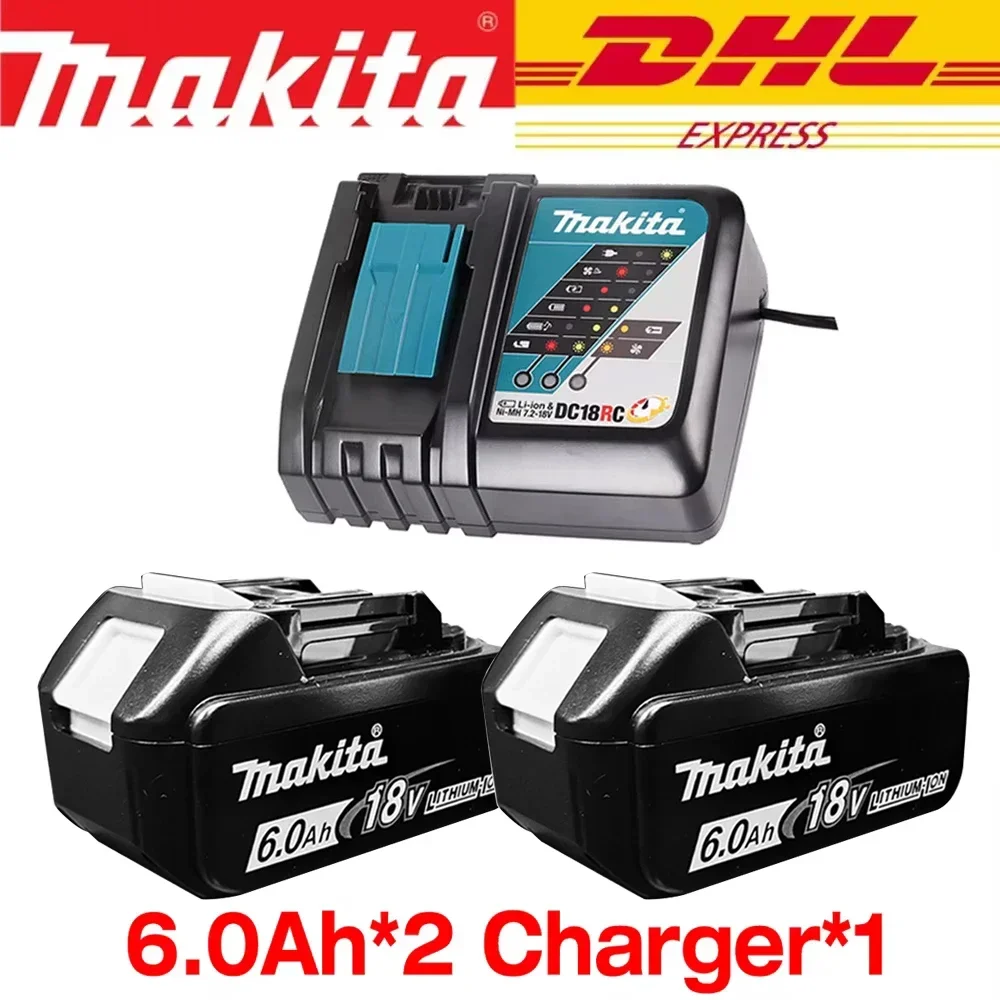 

DHL 6AH makita BL1860 18V Battery Power Tools Li-ion Replacement LXT BL1850 BL1840 for 18 V Screwdriver with BMS TPCELL 18V