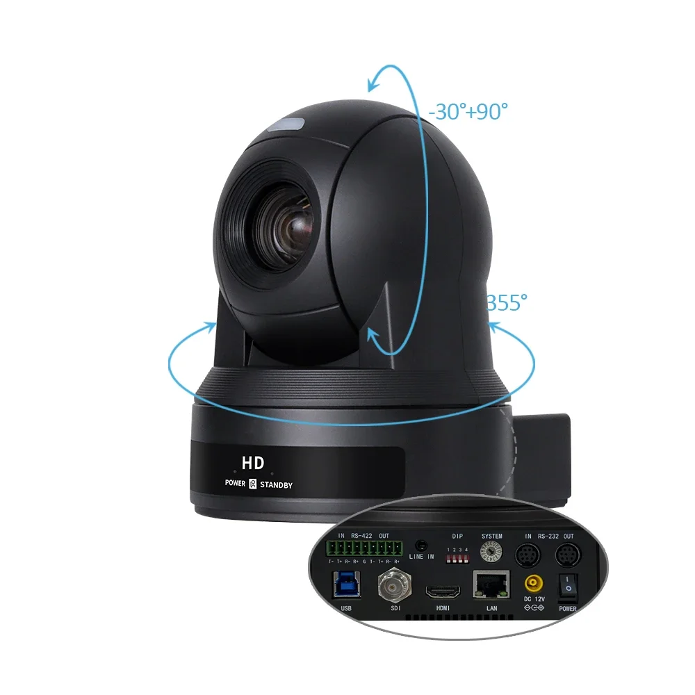 KTATO Conference System 30X OPTICAL ZOOM NDI OPTIONAL Enther&maxhub 4k Video Conference Camera