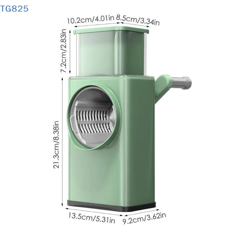 【AN】【AN】Multifunction Vegetable Cutter With Stainless Steel Panel Hand Crank Design For Home Kitchen Meal Prep Vegetable Slicing