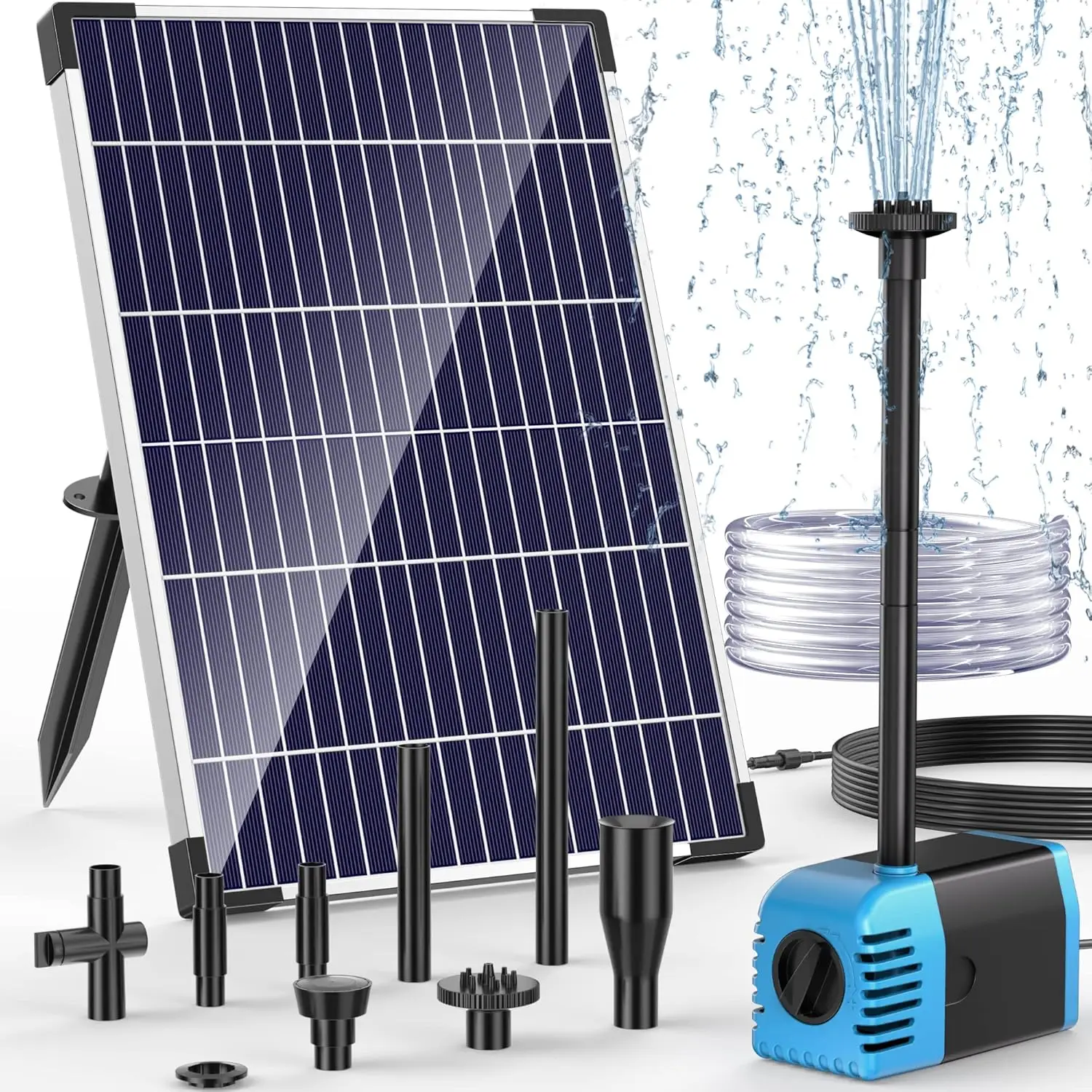 

12W Solar Water Pump with Adjustable Flow, 160GPH for Fountains, Ponds, Tanks, Gardens