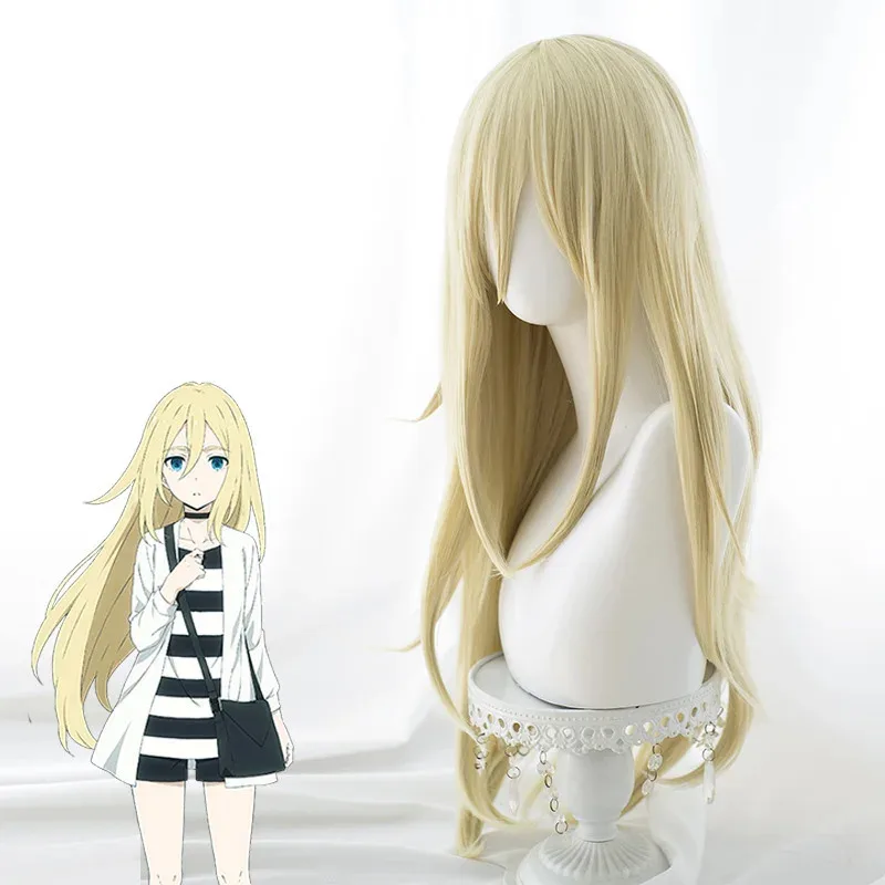 

2025 12 Rachel Gardner Angels of Death Wig Synthetic Blonde Hair Ray Cosplay Wigs