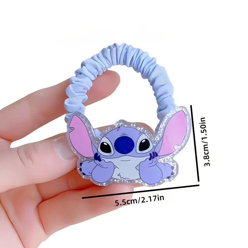 1 piece of pink and blue hair ties featuring Disney's Stitch and Angel. Cute and stylish, it is the perfect gift for friends