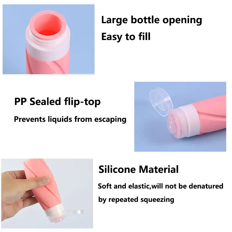 16 Pack Travel Bottles Set TSA for Toiletries Conditioner Shampoo Lotion Approved Leak Proof Silicone Squeezable Containers