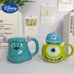 Disney Pixar Monsters, Inc. Mike Sullivan Ceramic Mug Cup Action Figure Model Toys Cartoon Kawaii Monsters University Kids Gifts