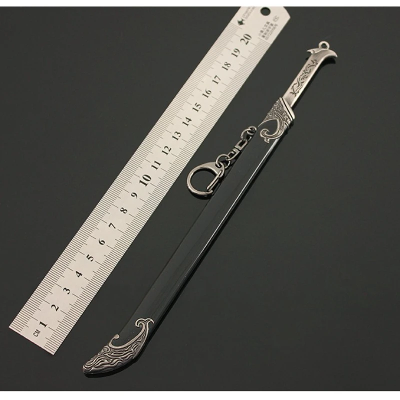 22cm/8.66inThe Film & Tv Periféricos Elf King Thranduil Espada Chaveiros Arma Medieval Metal Samurai Espada Desktop Presentes Brinquedos