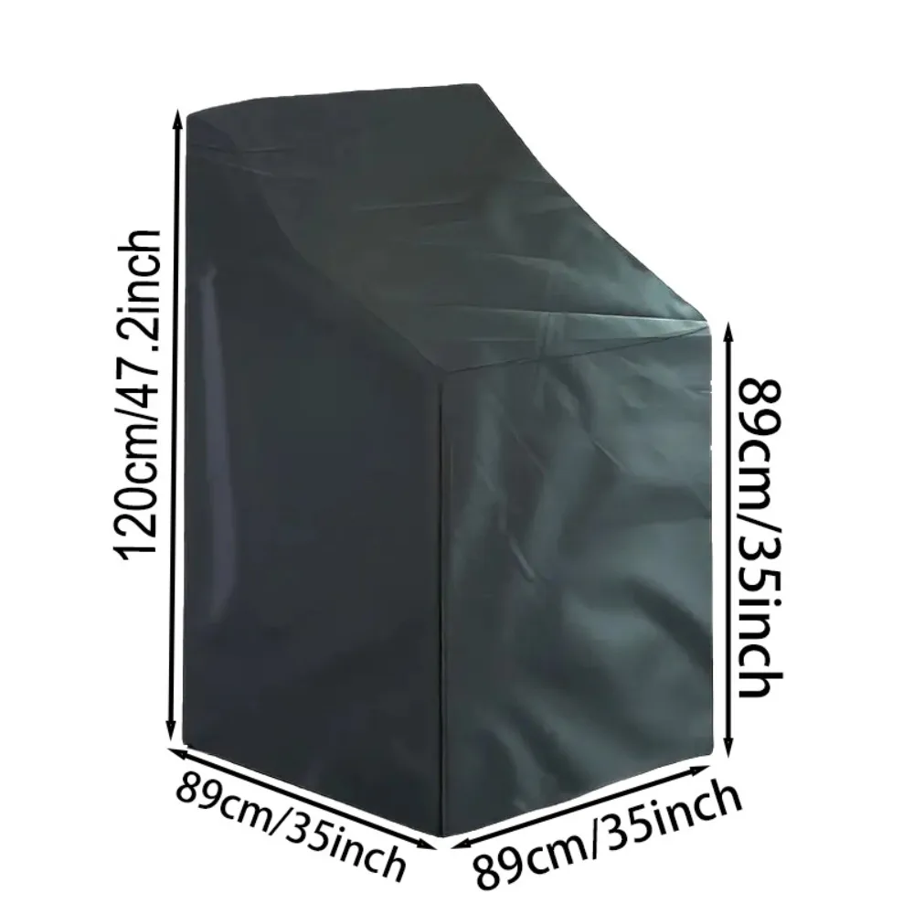 Universal patio chair cover with thickened Oxford fabric UV protection, drawstring closure suitable for garden furniture