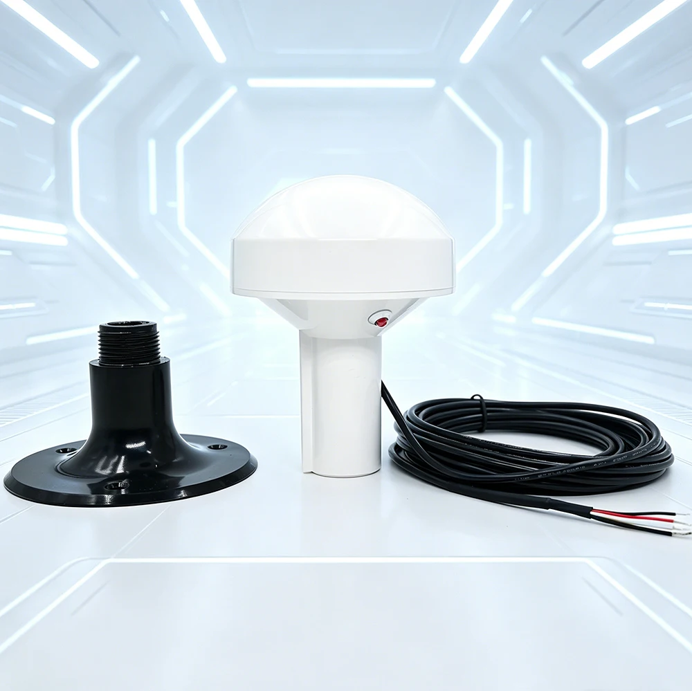 QUESCAN R100L UBX M10 12V RS232 NMEA 0183 GPS Antenna GPS GLONASS Galileo BeiDou GNSS Receiver RS-232 NMEA0183 Antenna,38400bps