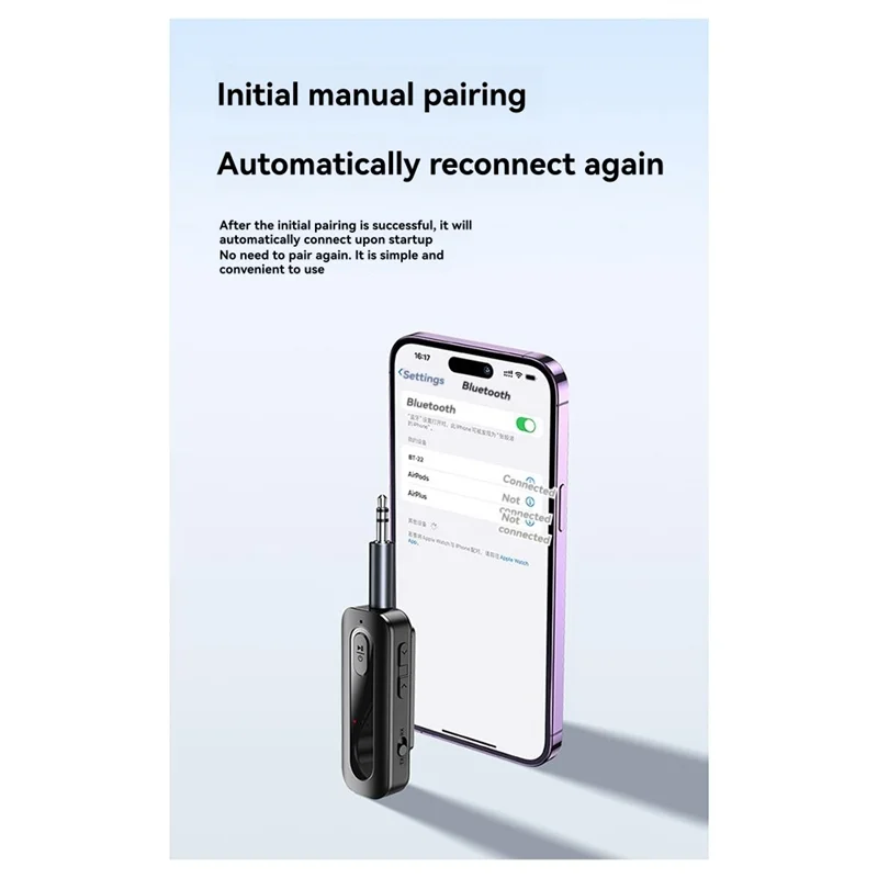 FFYY-2In1 BT 5,5 аудиоприемник-передатчик 3,5 мм AUX TF карта стерео музыка беспроводной адаптер с микрофоном для автомобиля ТВ ПК самолет