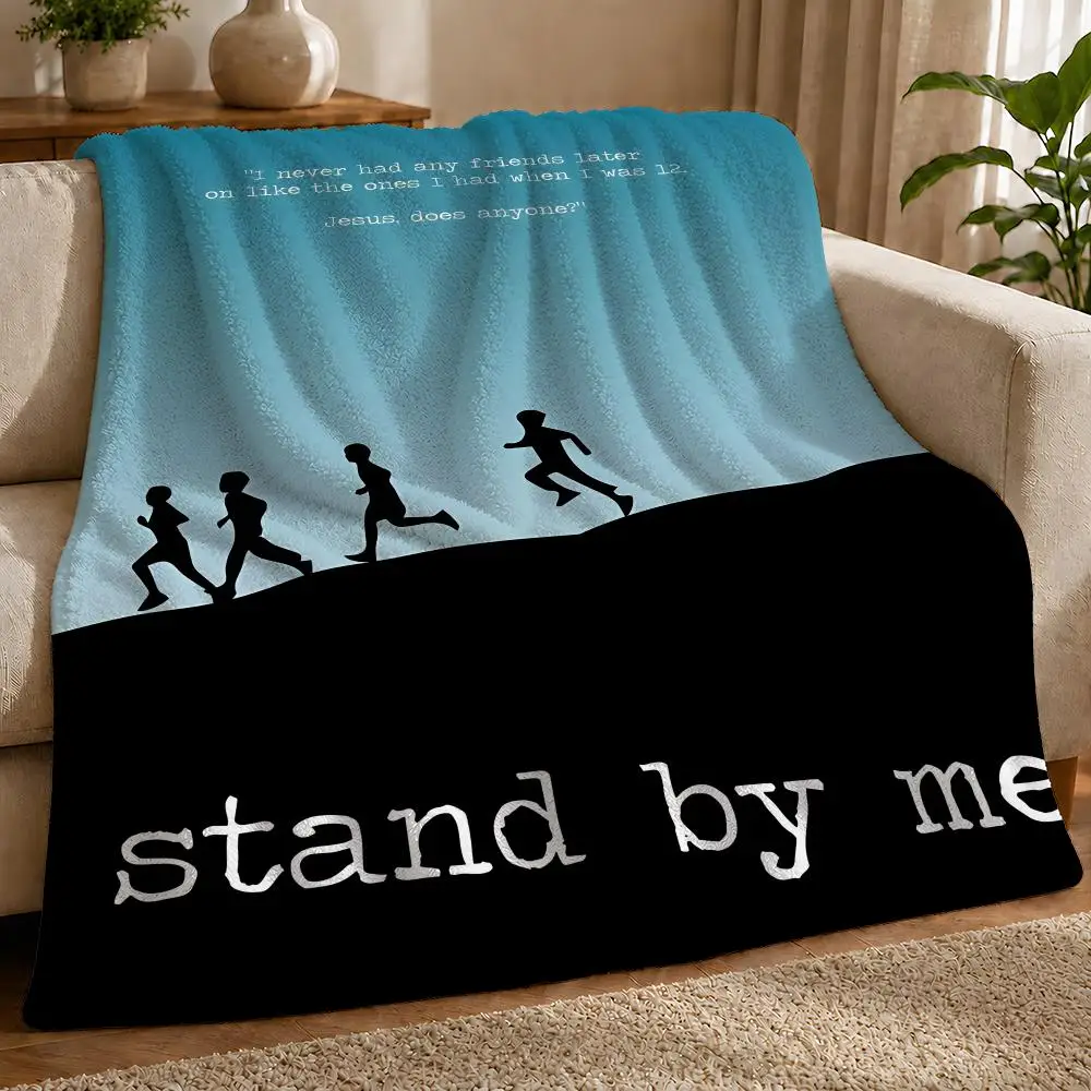 S-Stand By Me Movie Throw 1pc Flannel Blanket Soft Lightweight Warm Cozy For Bedroom Sofa Bed