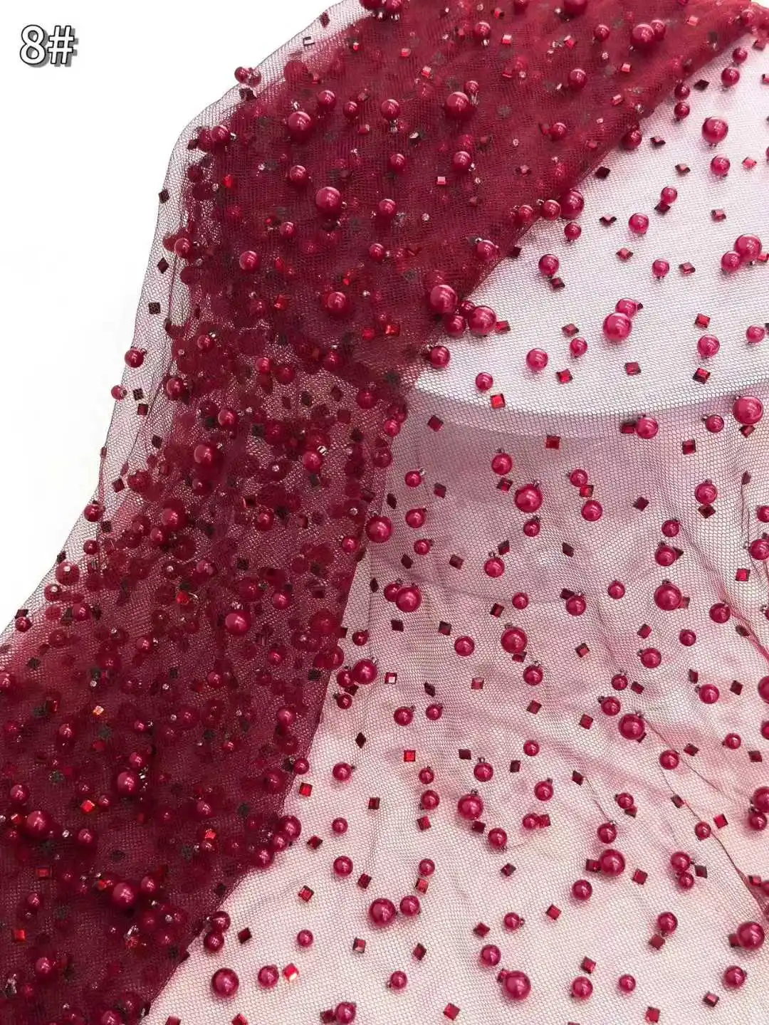 Africa Nigerian Beaded French Mesh Lace With Sequins High Quality 2025 Embroidery Lace Sequins Lace For Wedding Dresses Women