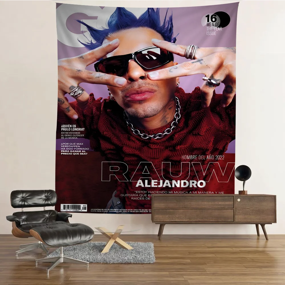 R-Rauw A-Alejandro P-Playa S-Saturno Chart Tapestry Art Science Fiction Room Home Decor Cheap Hippie Wall Hanging