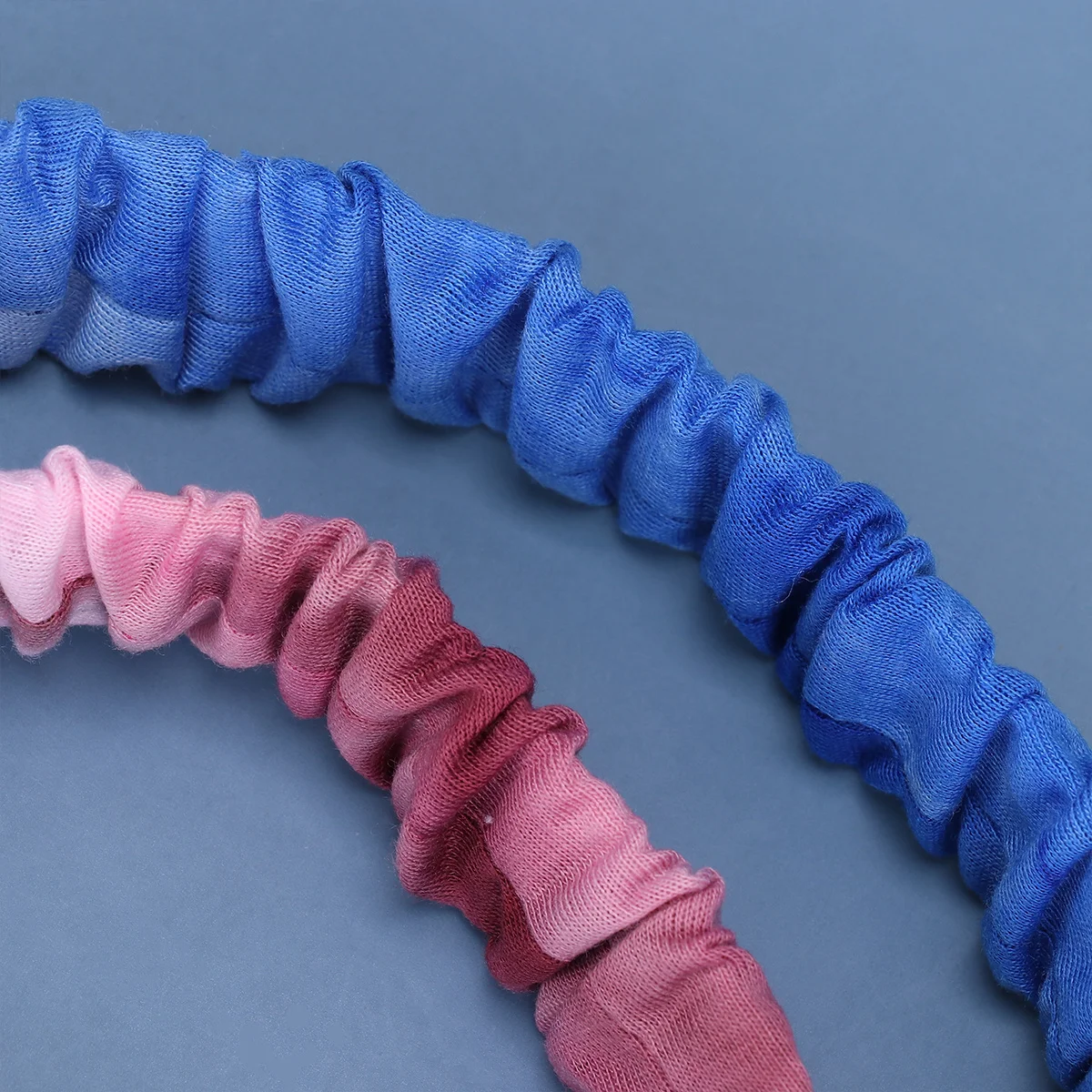 

2pcs Tie-Dye Yoga Headband Breathable Stretchy Fitness Headscarf Button Ear Care Sports Binding Scarf For Women Men