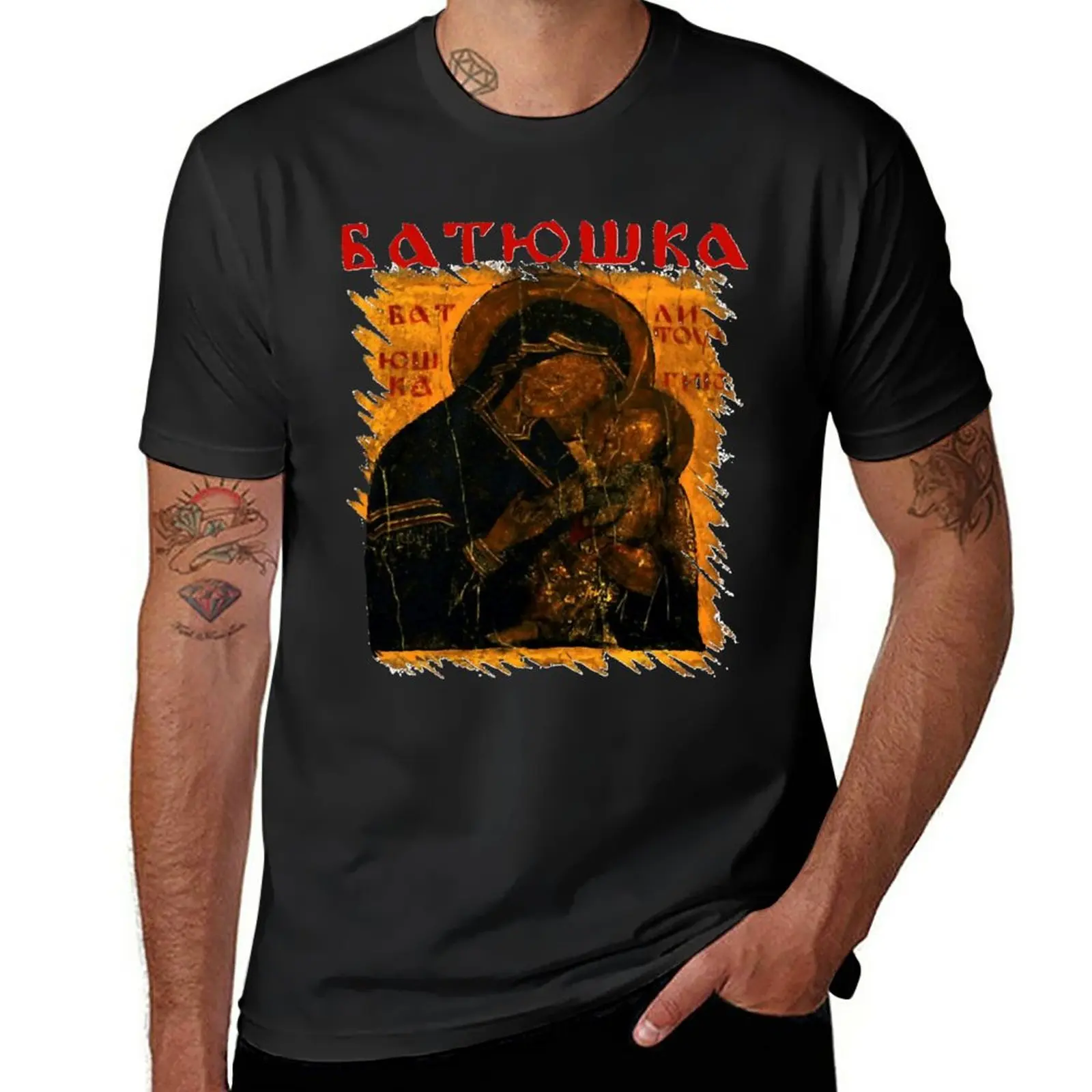 

New Batushka Logo T-Shirt graphic t shirt summer tops Aesthetic clothing black t shirt mens vintage t shirts