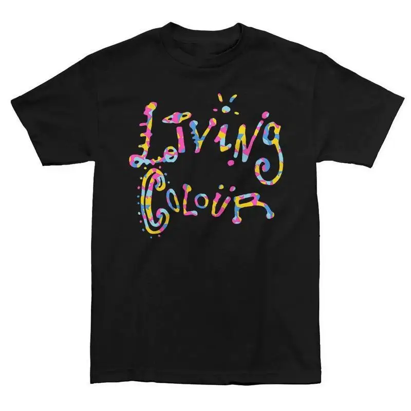 Living Colour Stain T Shirt S 234Xl Black Fans Ng1072