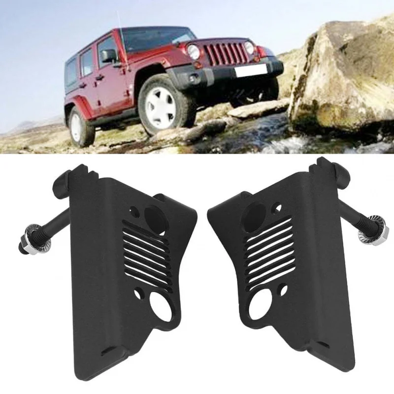 

Suitable JK Running Boards Brake Footboard Pads Anti-Corrosion Black Front Footboards