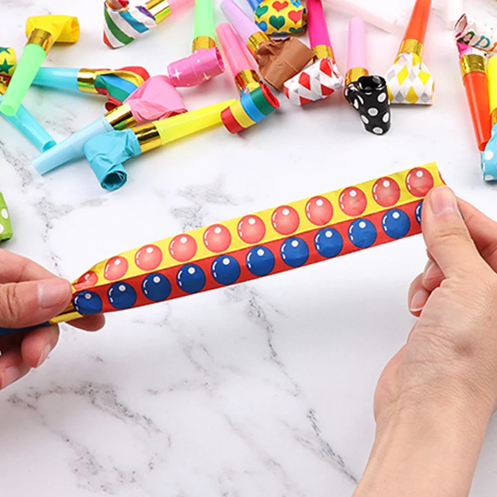 1PC Colorful Whistle Blowing Dragon Kids Funny Toy Party Games Novelty Children's Toys Baby Whistles Birthday Gifts Toddler Toys